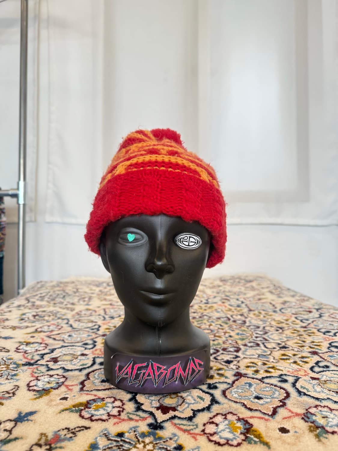 빈티지 패턴 방울비니 상품이미지4