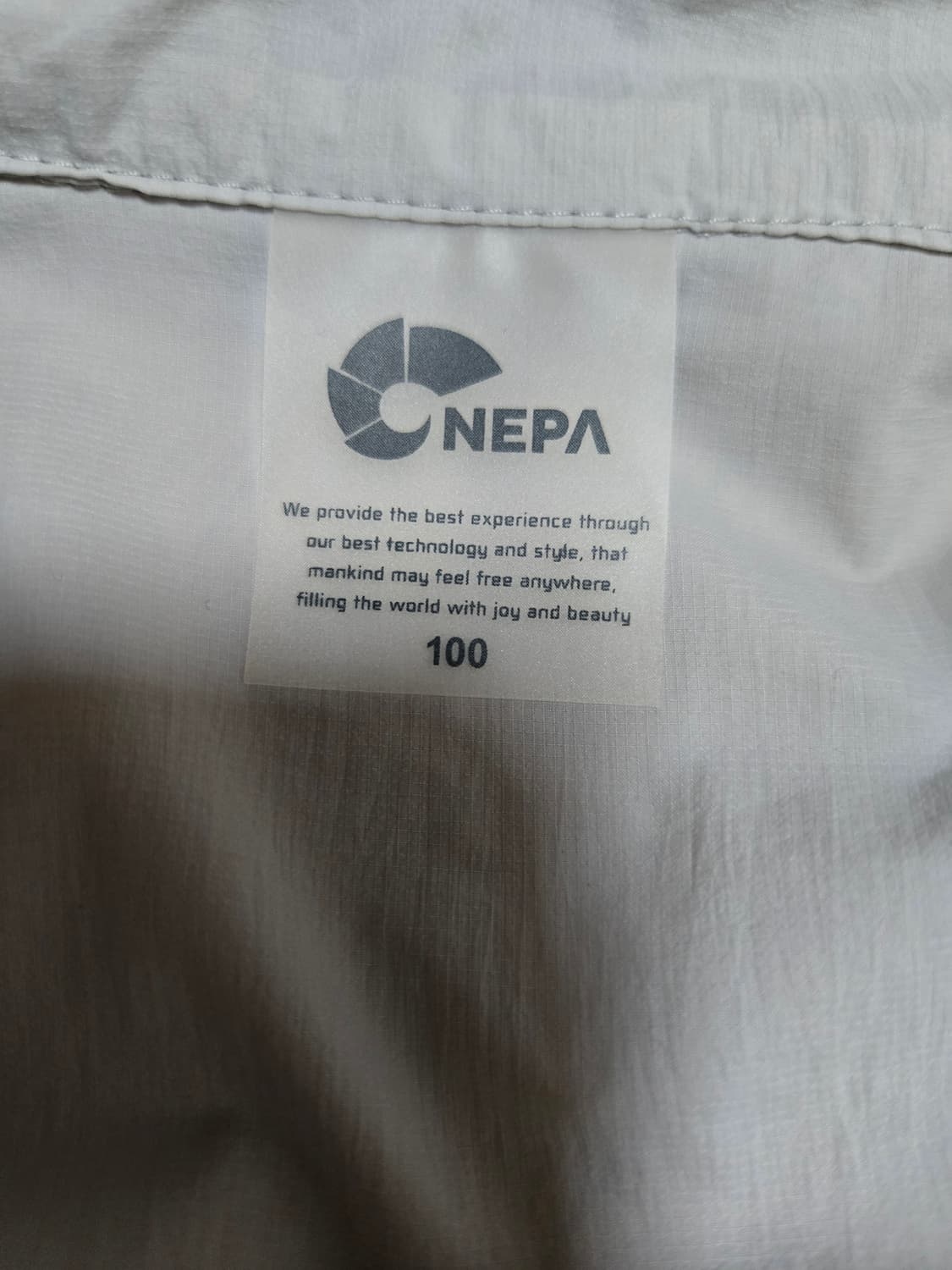 네파 남성 투톤 초경량 바람막이 점퍼(100사이즈) 상품이미지7