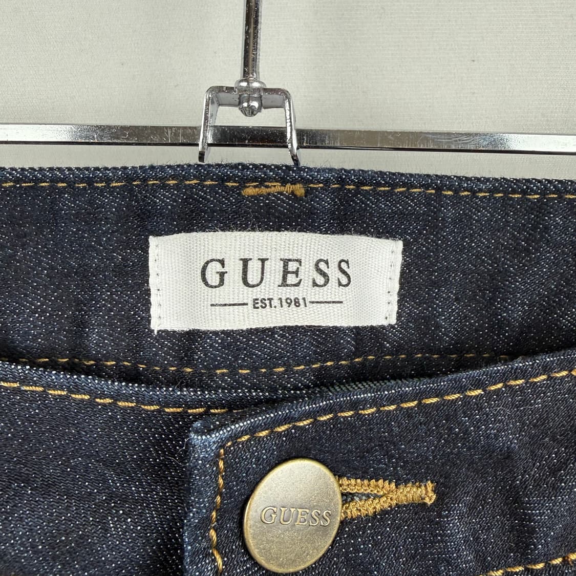 (30) 게스 크롭 진청 데님 팬츠 상품이미지4