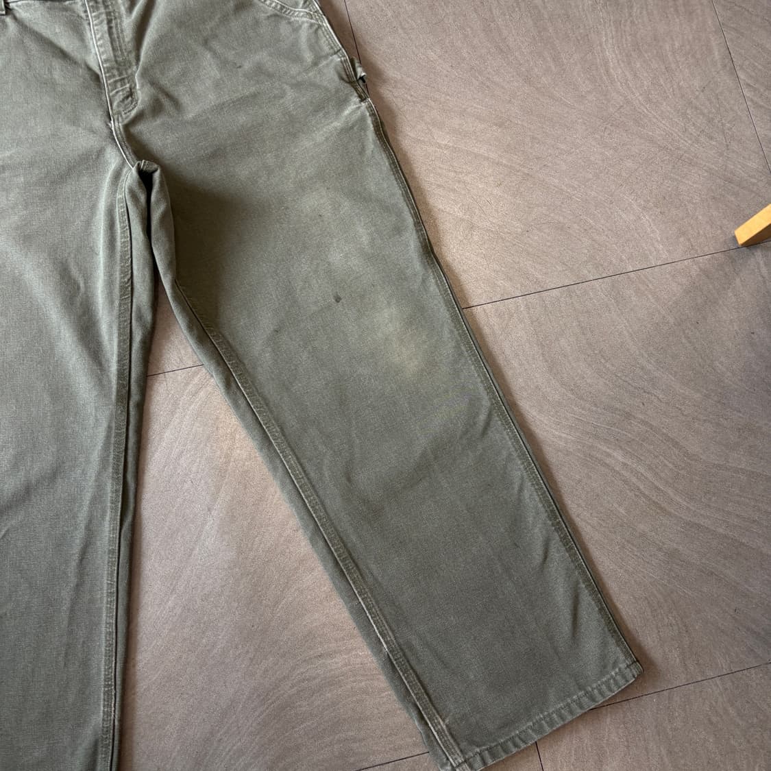 칼하트 오리지널 모스 그린 카펜터 팬츠 상품이미지9