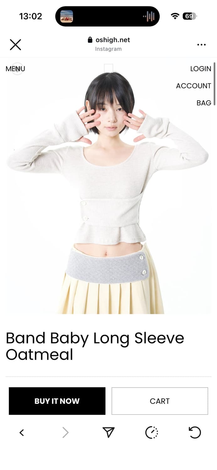 오스하이 롱슬리브 오트밀  상품이미지1