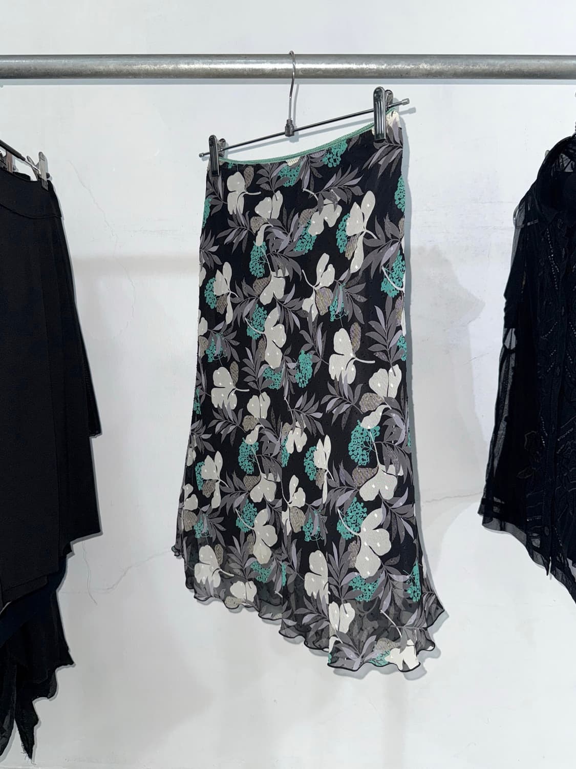 Black Mint Sheer Midi Skirt 상품이미지7