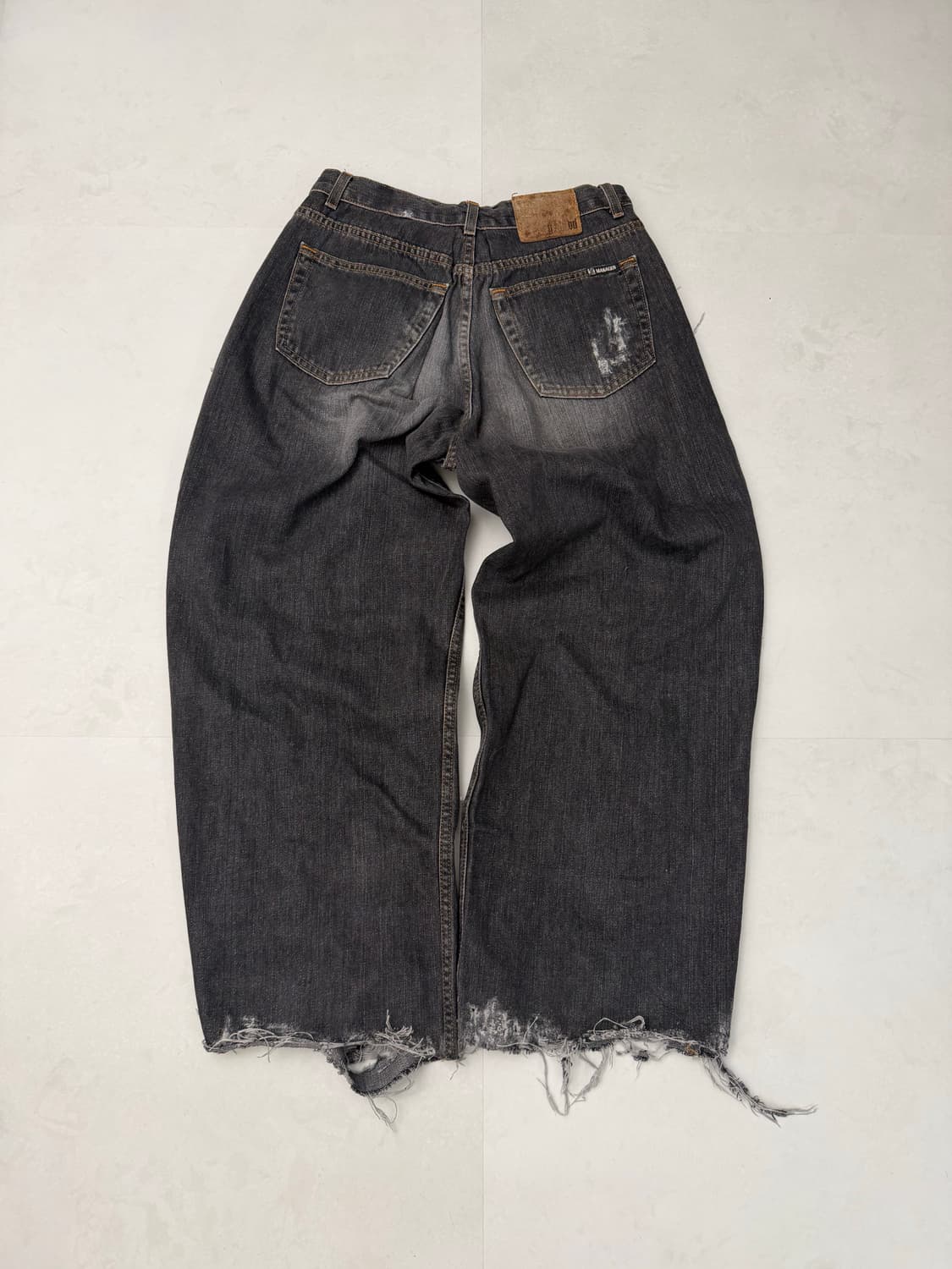 흑청 디스트레스 와이드진 상품이미지6