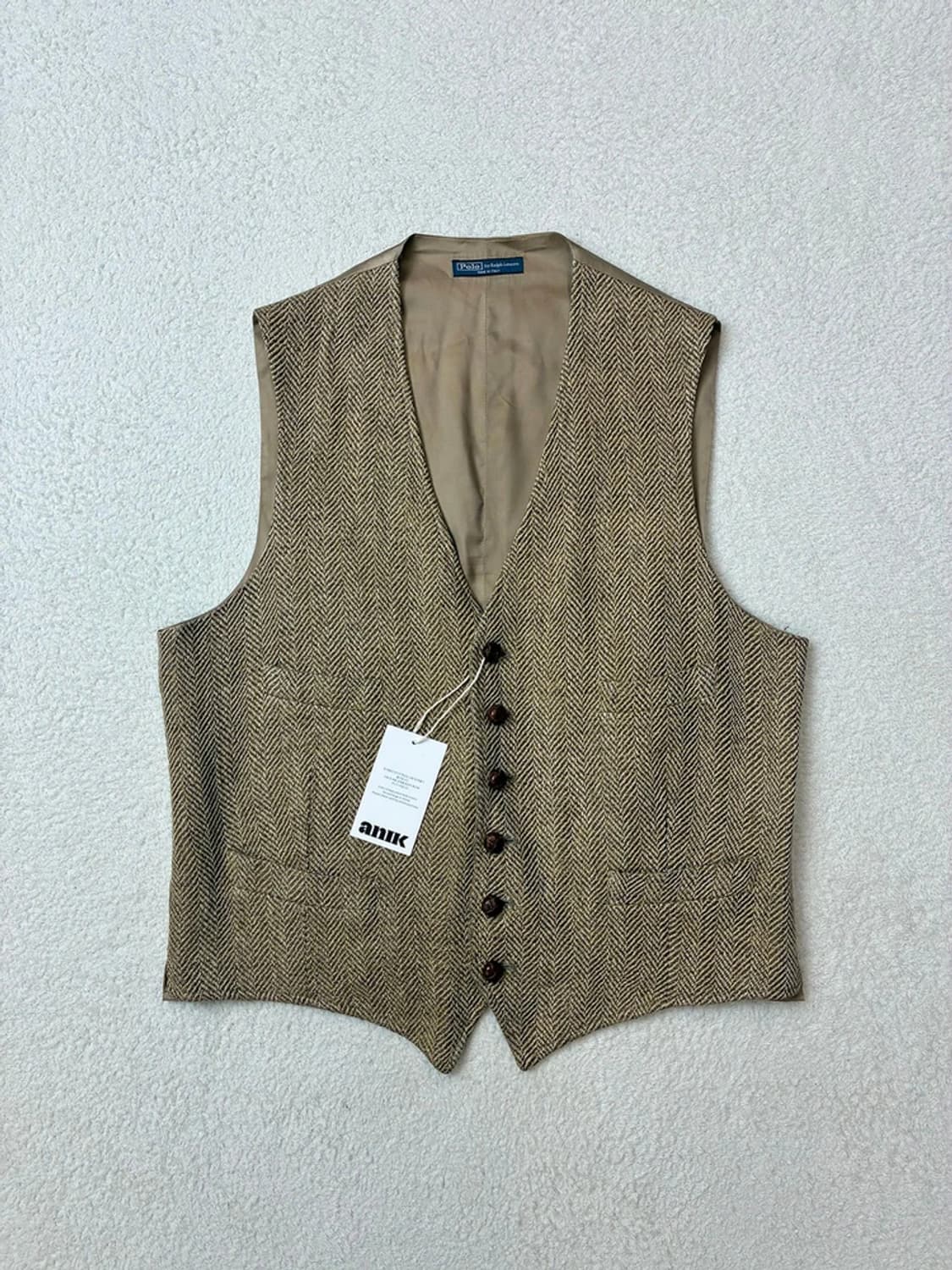폴로 랄프로렌 90's 트위드 울 베스트 PN5936 상품이미지1