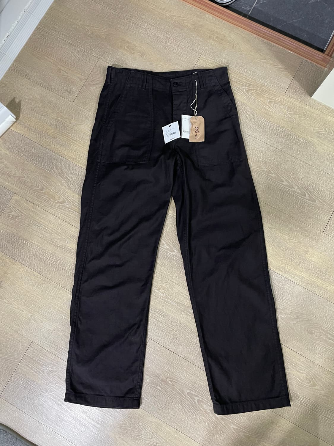 OrSlow 오어슬로우 퍼티그팬츠 블랙 오리지널핏 2사이즈 상품이미지1