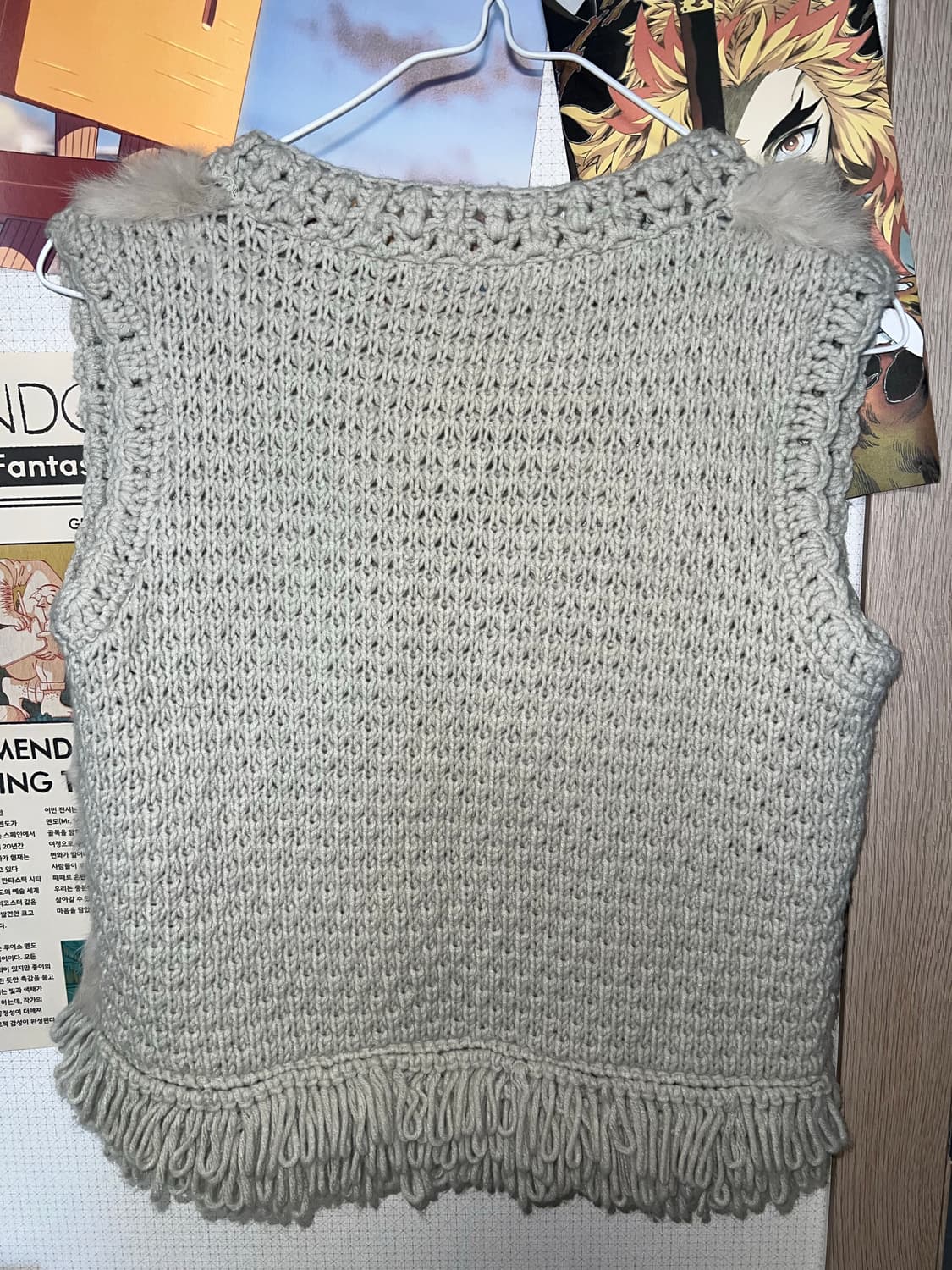 니트 퍼 베스트  상품이미지2