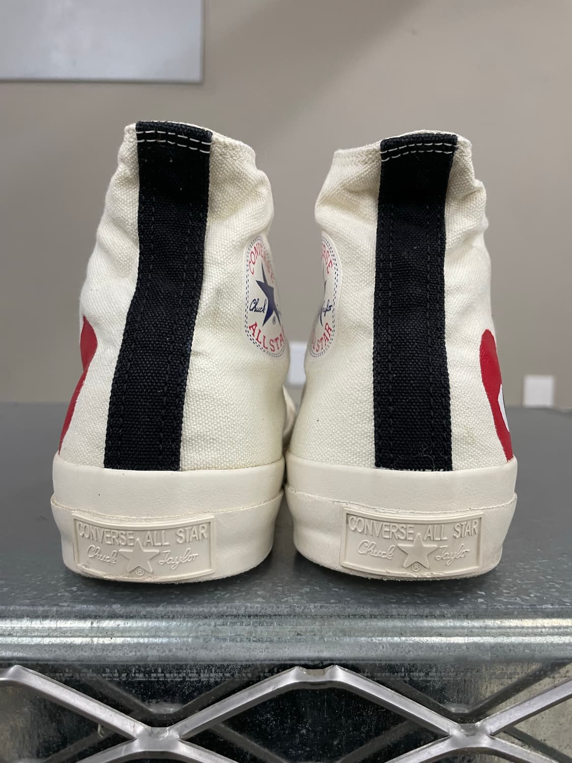 컨버스 x 플레이 꼼데가르송 하이 화이트 250 (gr-4141) 상품이미지3