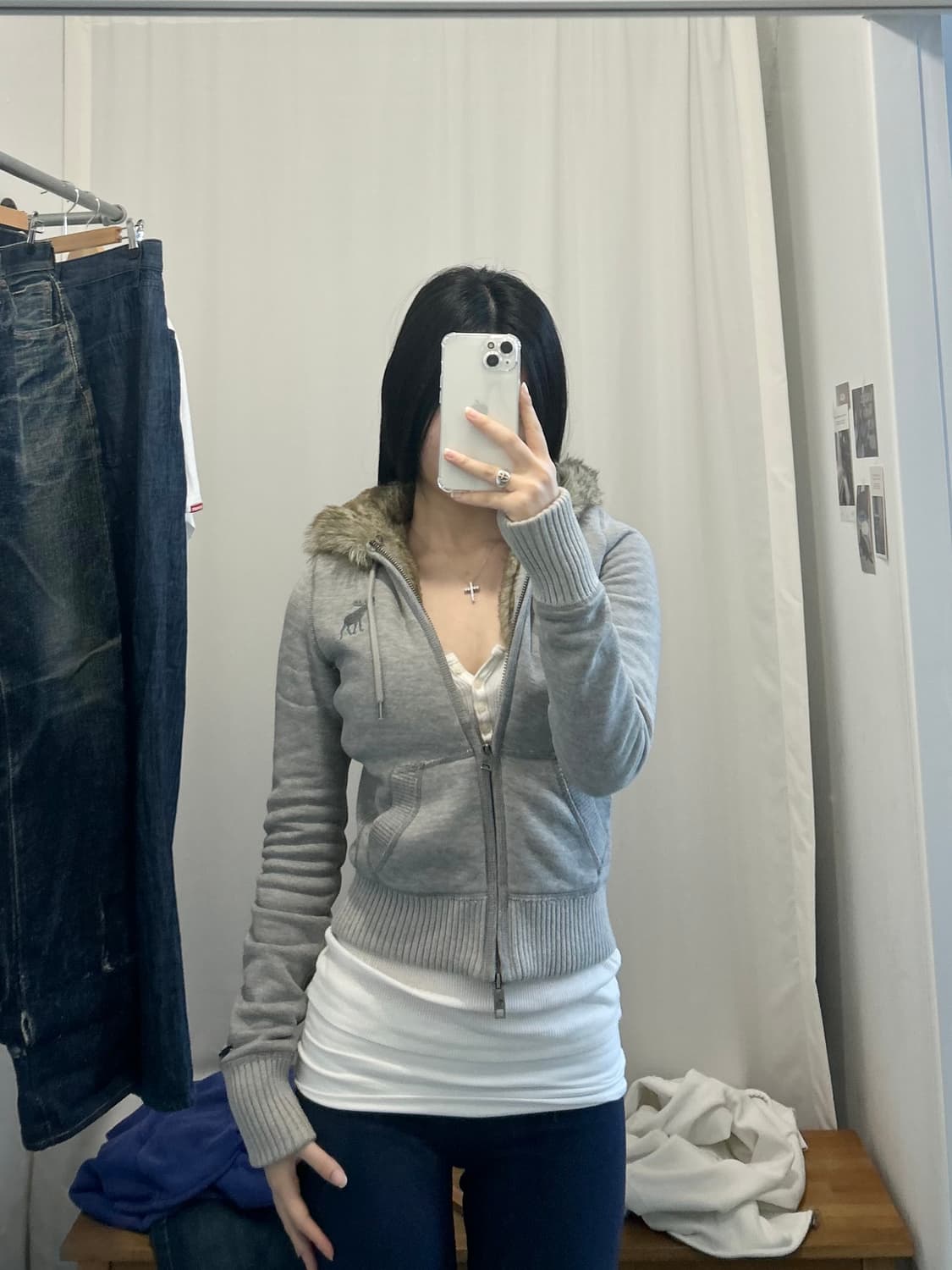 아베크롬비 울프죠 y2k 후드집업 상품이미지1