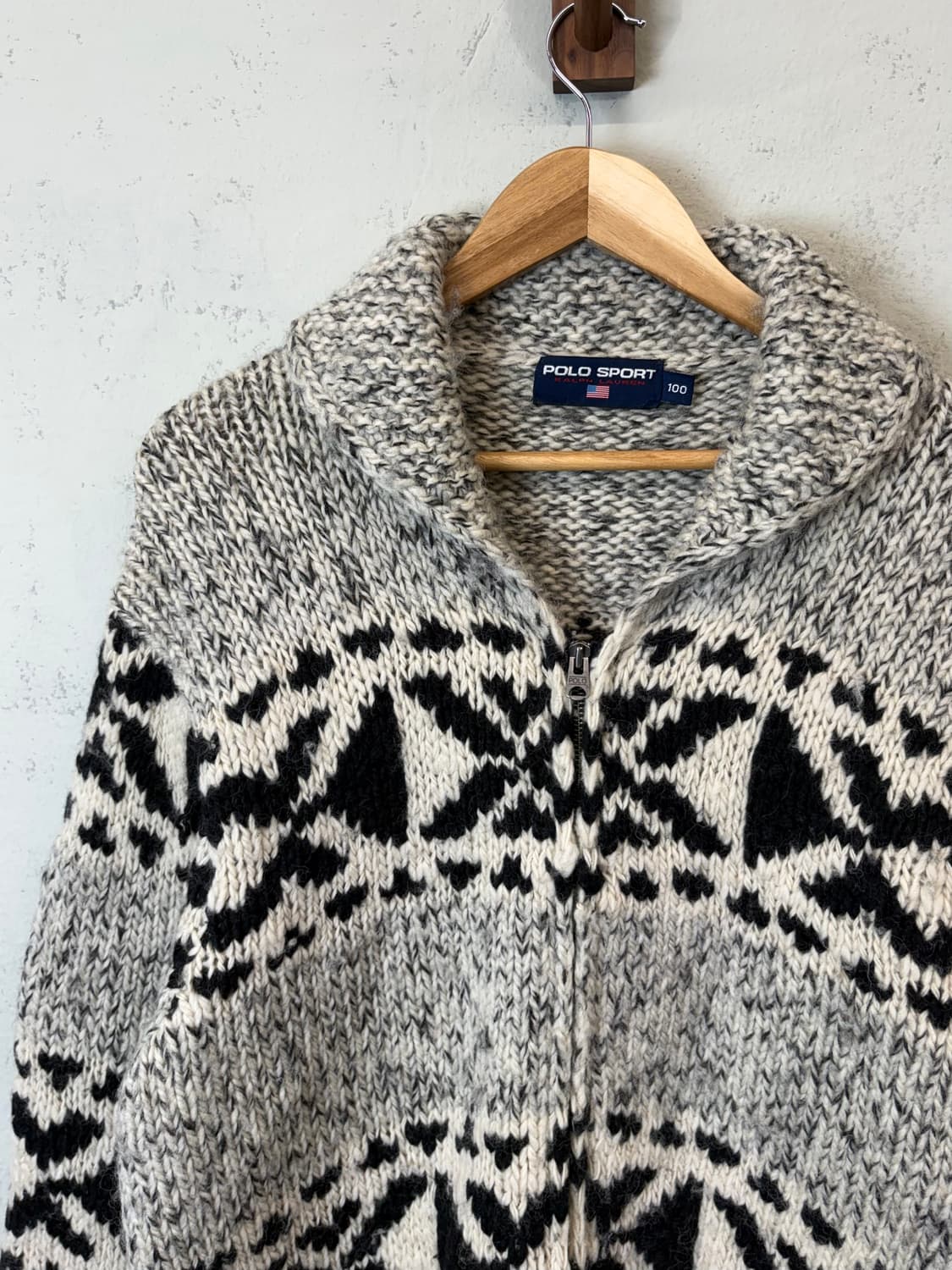 폴로스포츠 빈티지 램스울 코위찬 자켓 상품이미지6