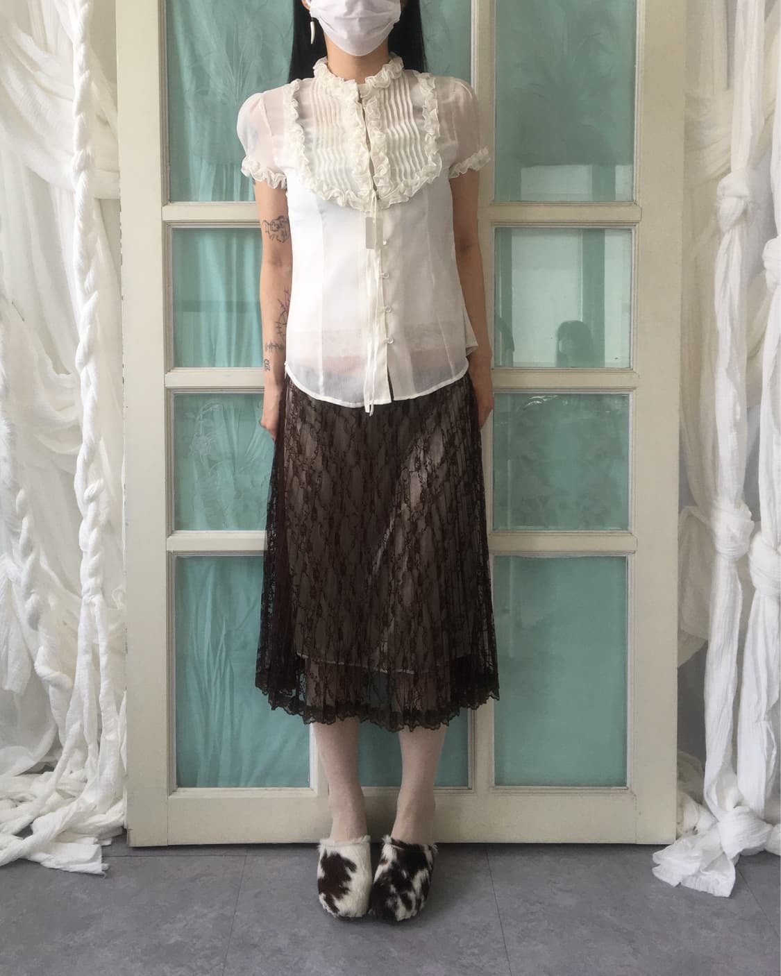 Frill point blouse 상품이미지6