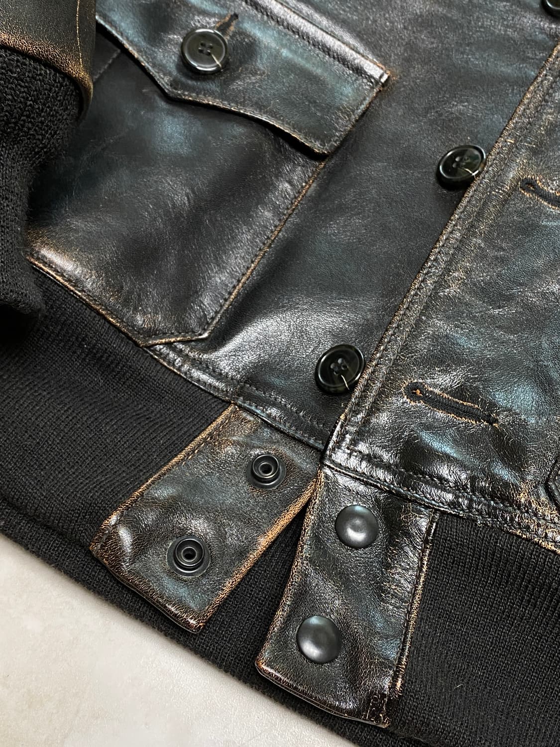 버즈릭슨 윌리엄깁슨 A-1 홀스하이드 레더 가죽 자켓 38 상품이미지7