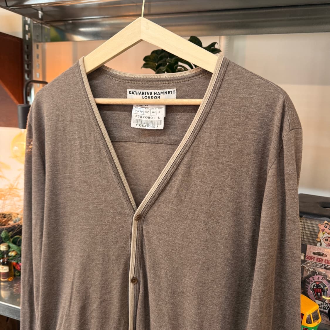 90 ~ 00S 캐서린 햄넷 런던 일본생산 라이트 가디건 상품이미지2