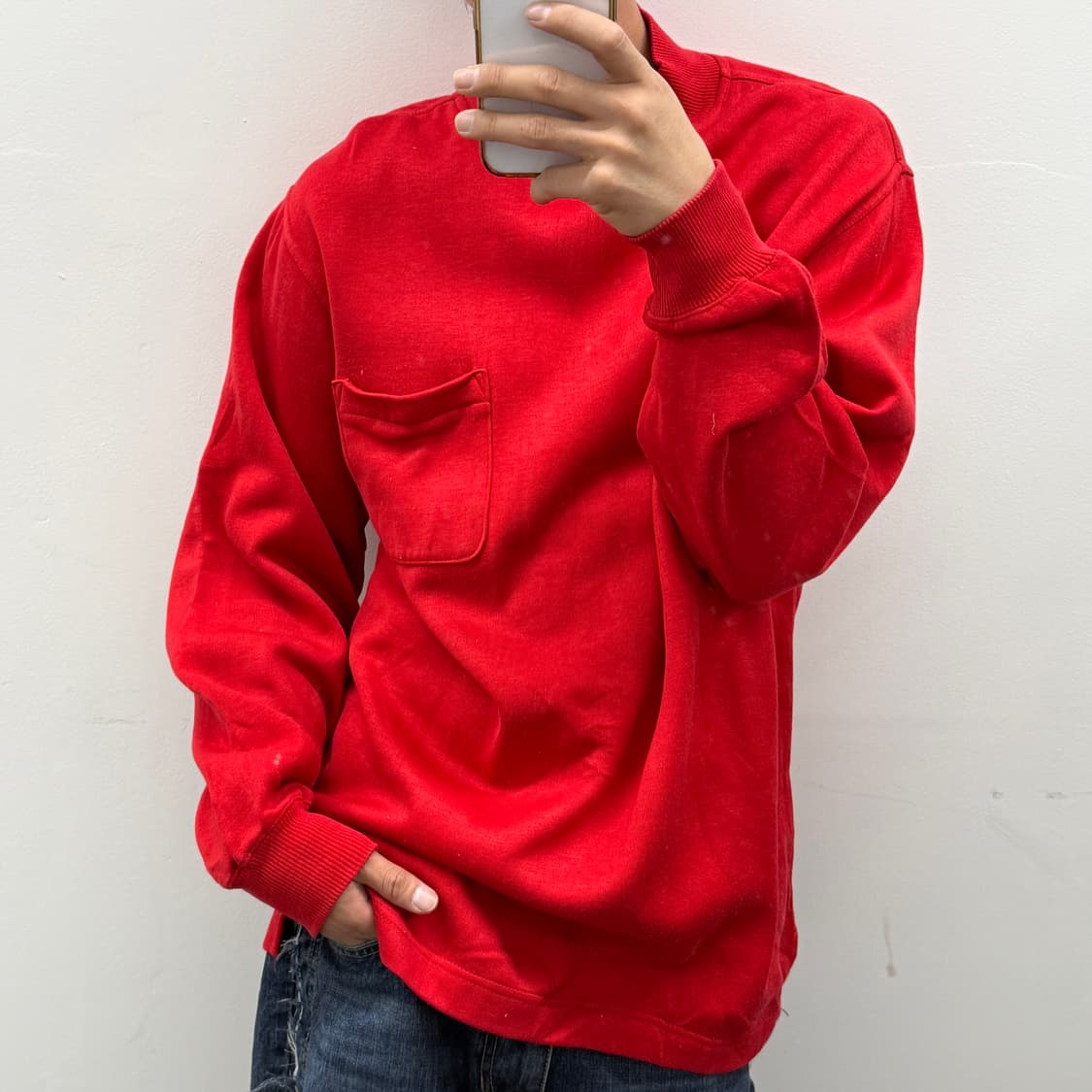 CHIP 반목 레드맨투맨 상품이미지2