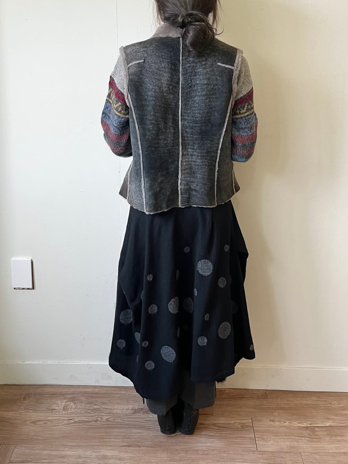 ville d’azur 스웨이드 퍼 베스트 상품이미지10