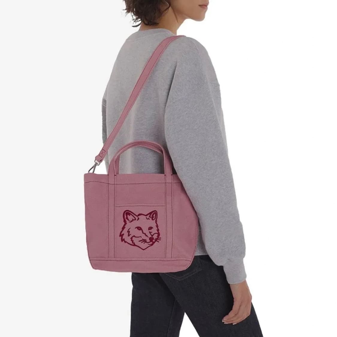 메종키츠네 폭스헤드 스몰 토드백 상품이미지3