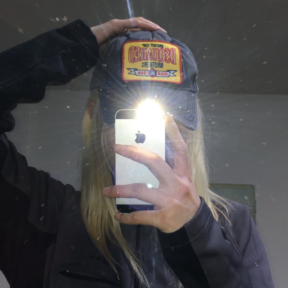 투티/0363 DSQUARED 2 차콜 빈티지 Y2K 캡 모자 패치 로고 상품이미지1