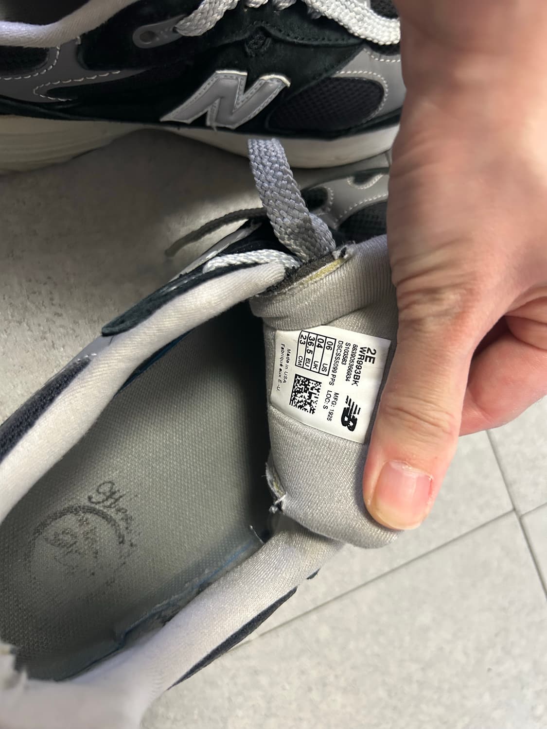 뉴발란스 993 블랙 230 상품이미지5