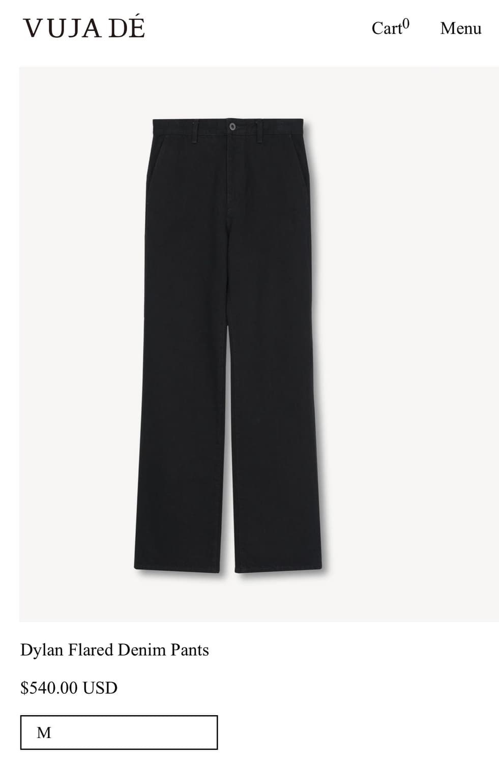 [구매] 뷰자데Dylan flared denim pants 검 상품이미지1