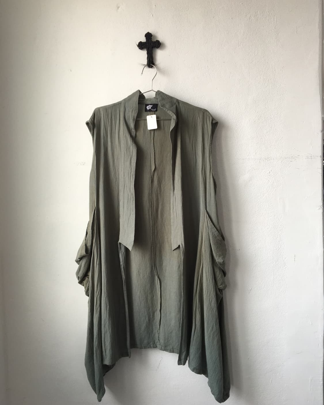 Ethnic mood open vest 상품이미지2