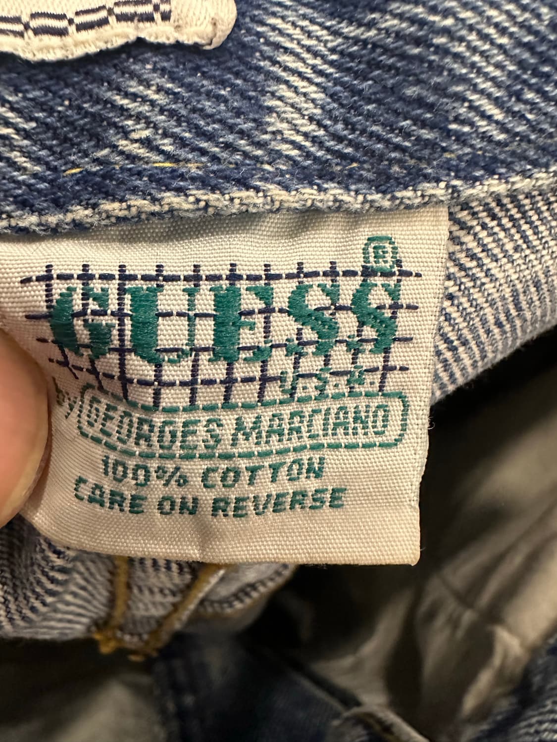 32)90s 게스 데님팬츠 made in usa 상품이미지4