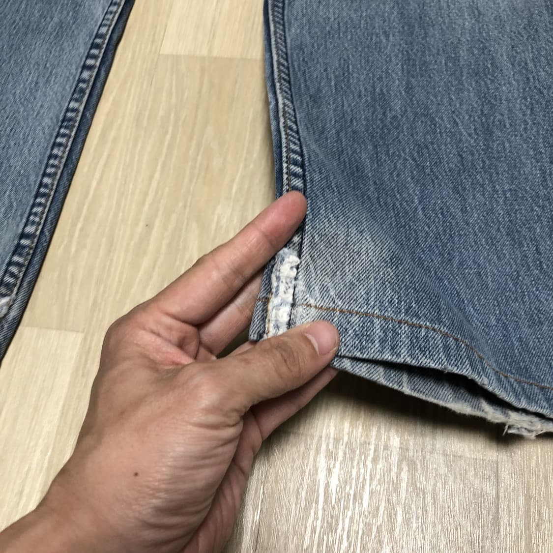 (32) 00's 리바이스 Levi's 517 부츠컷 연청 워시드 데님 상품이미지2
