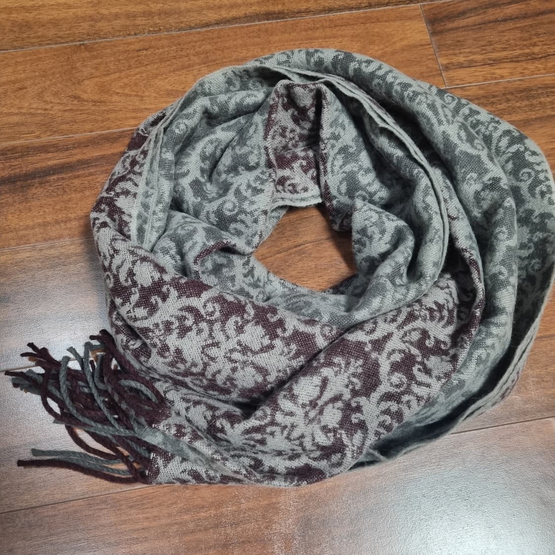 JEICIEL 고급무늬 투톤컬러 페이즐리 목도리 스카프 상품이미지2