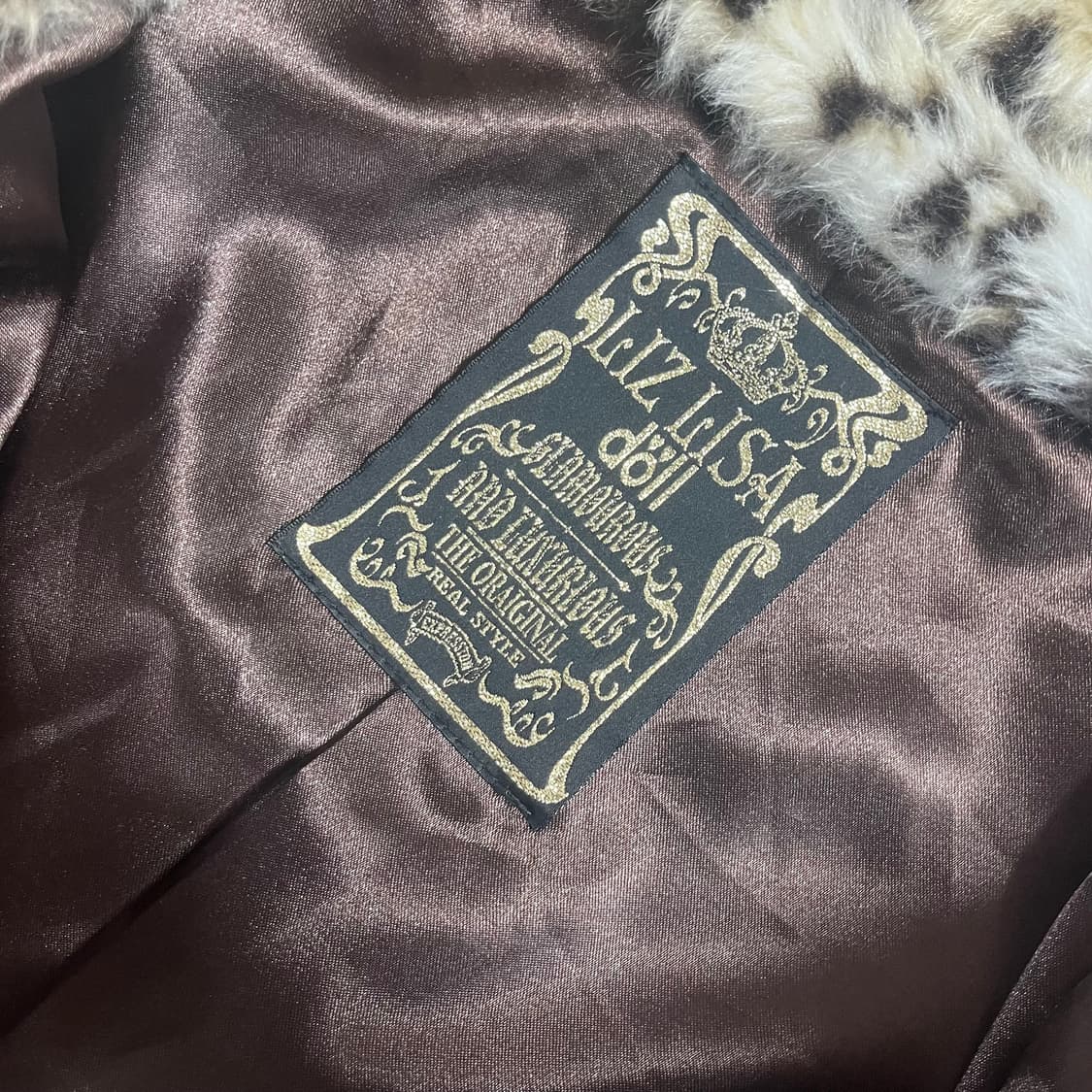 리즈리사 호피 코트 퍼코트 퍼자켓 히메갸루 오네갸루 짜잔씨 나나깔 펑크 상품이미지4