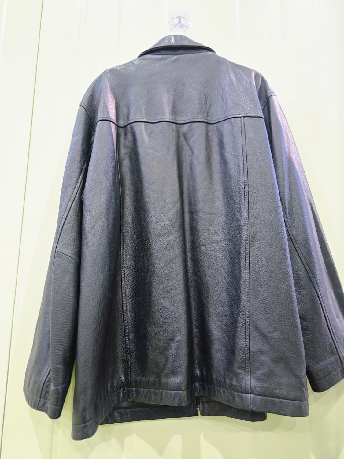 윈디클럽 블랙 가죽 자켓 100 상품이미지6