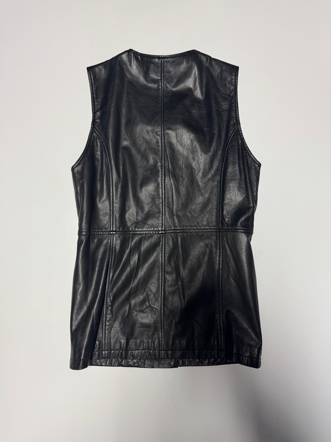 여성 톰보이 Tomboy 리얼 소가죽 베스트 S 상품이미지2
