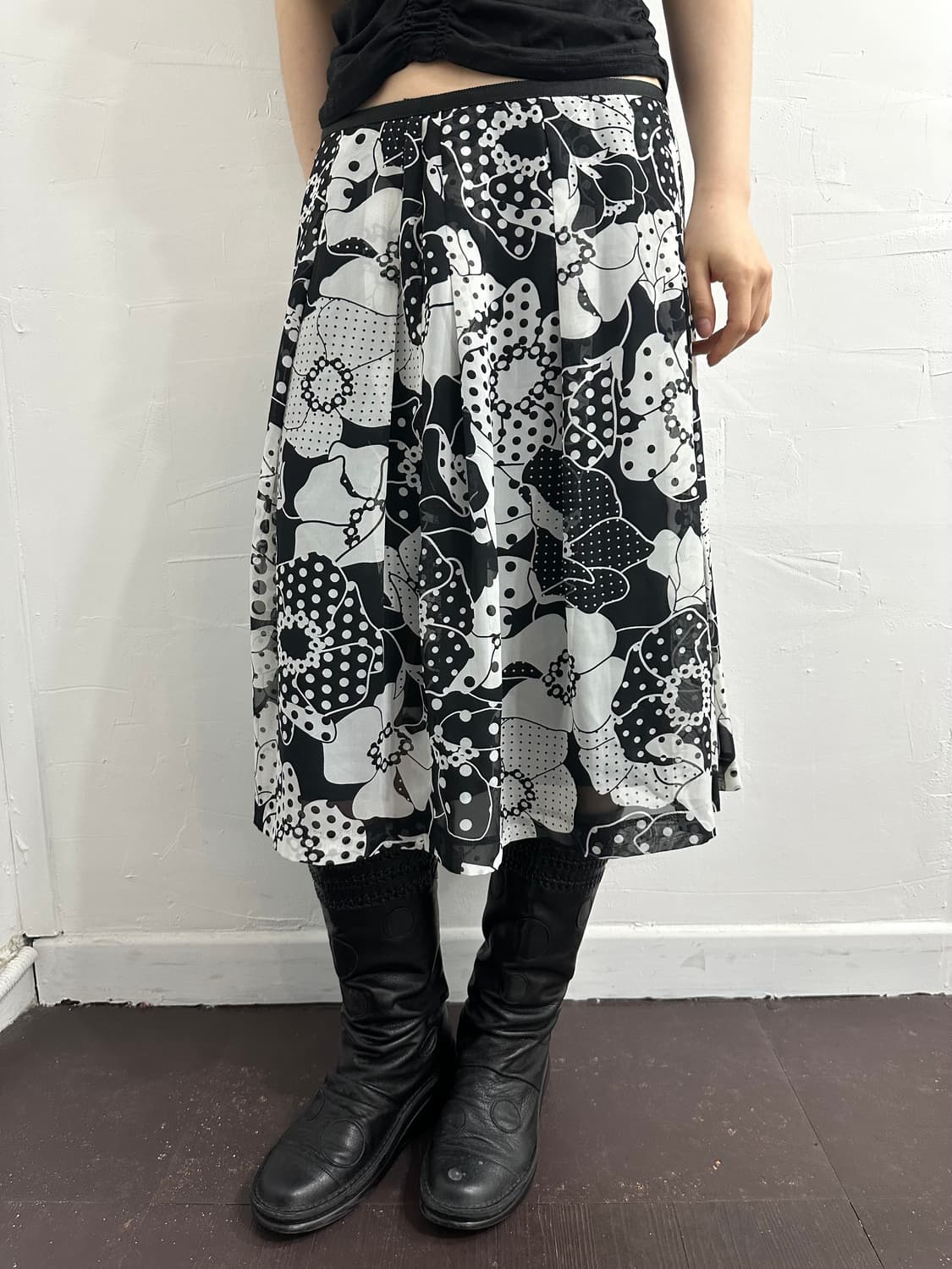 pdi oriental dot midi skirt 상품이미지2