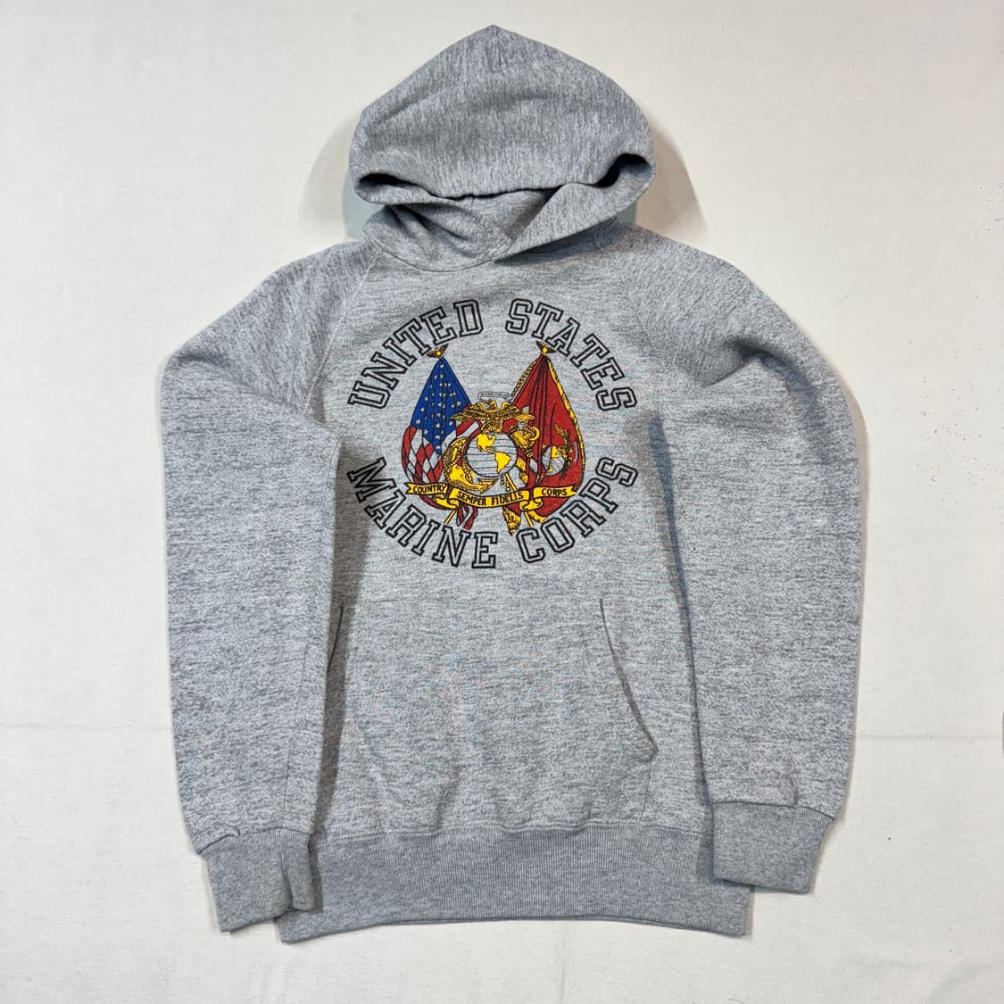 S) USA SOFFE 미군 해병대 빈티지 스웻 후드티 상품이미지1