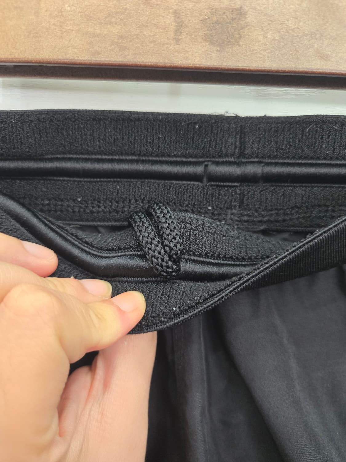 M,95 )) adidas 아디다스 올블랙 반바지~ 허리 전체 고무줄~ 상품이미지5