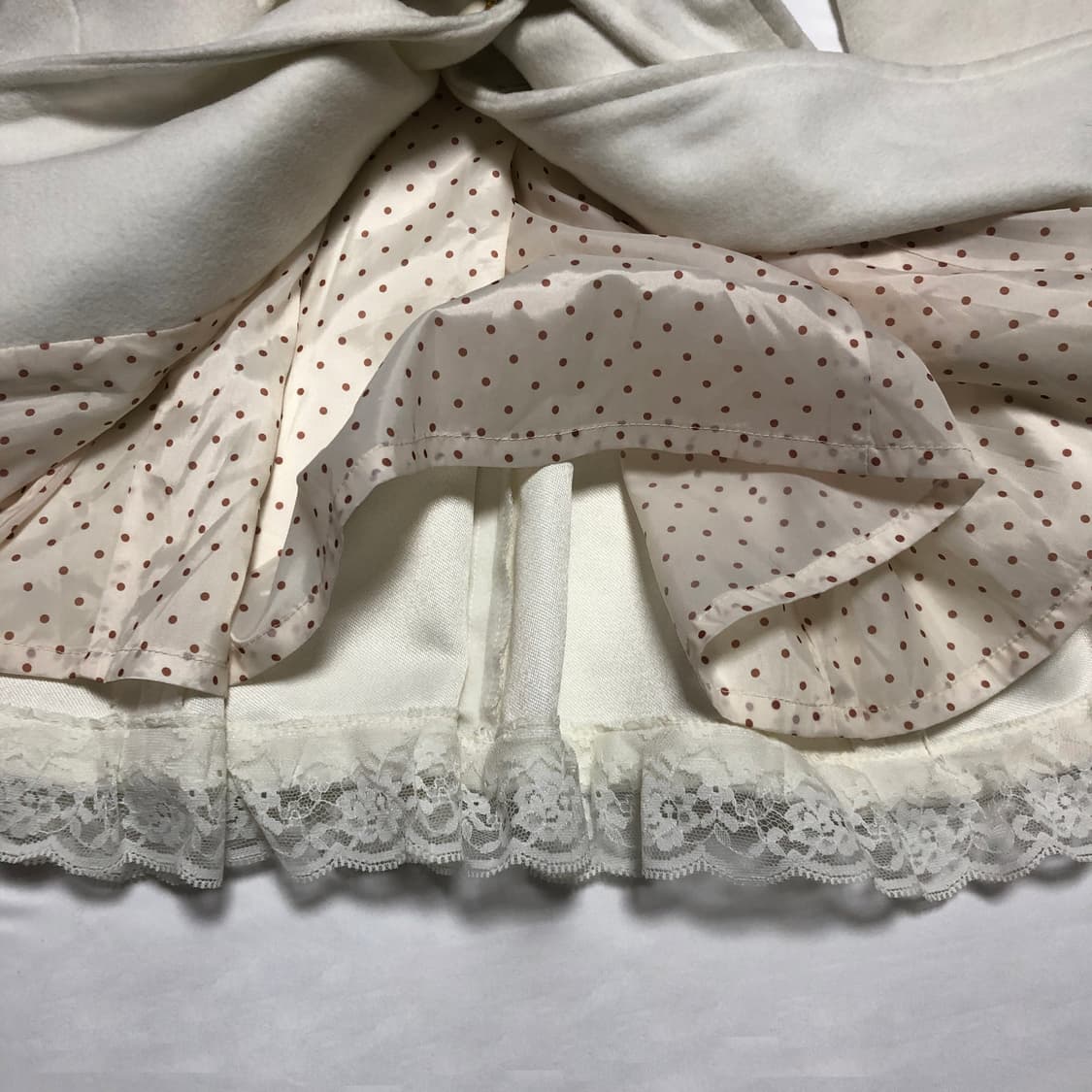 리본 레이스 코트 화이트 상품이미지9