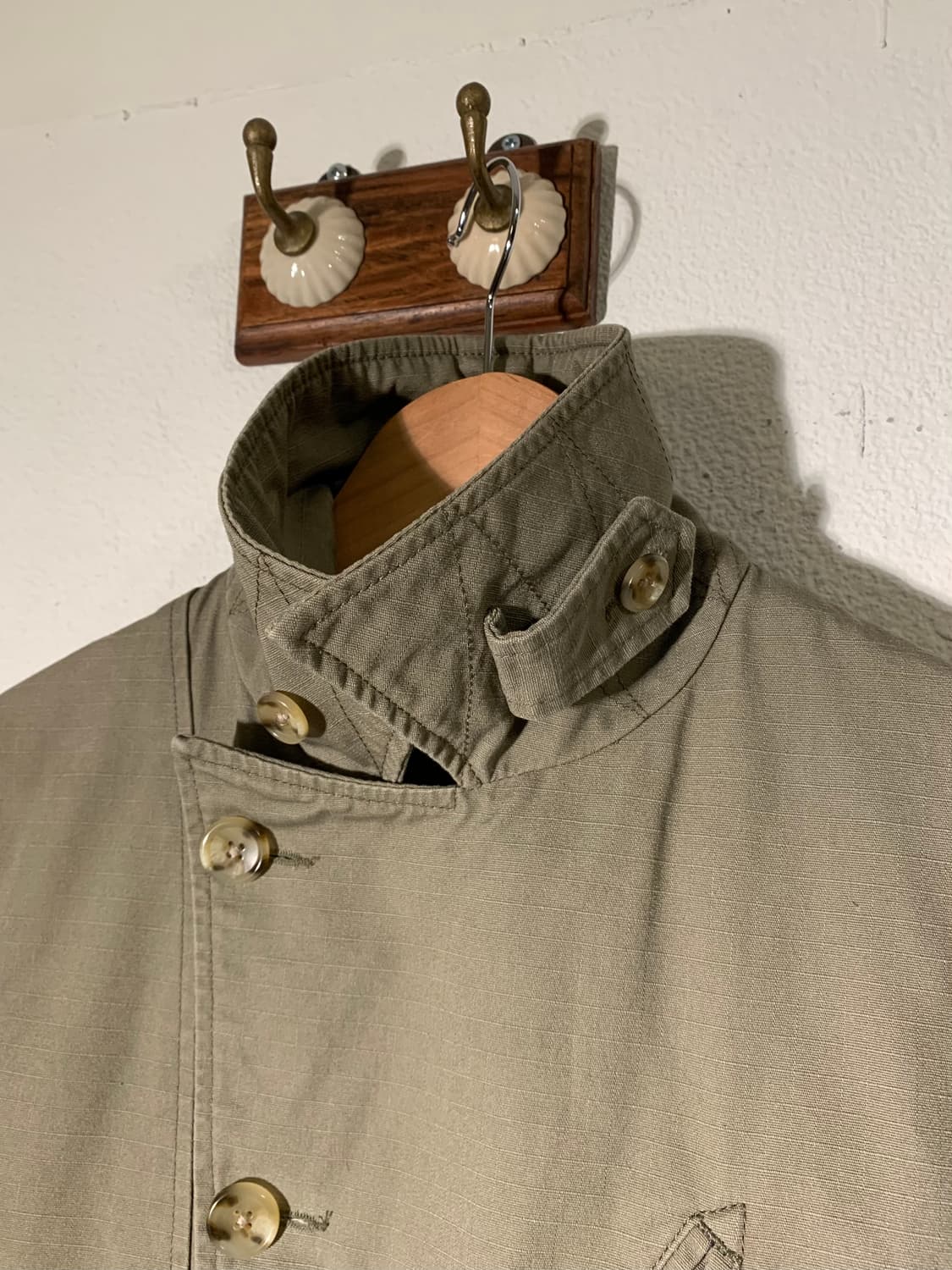 엔지니어드가먼츠 버클카라 베이지 피코트 자켓 상품이미지6