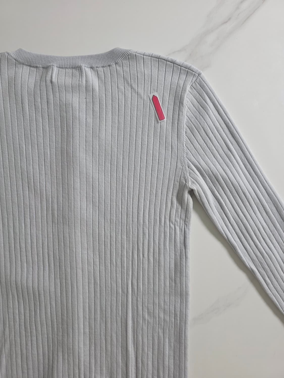 Courrèges / 소라색 골지 가디건 상품이미지3