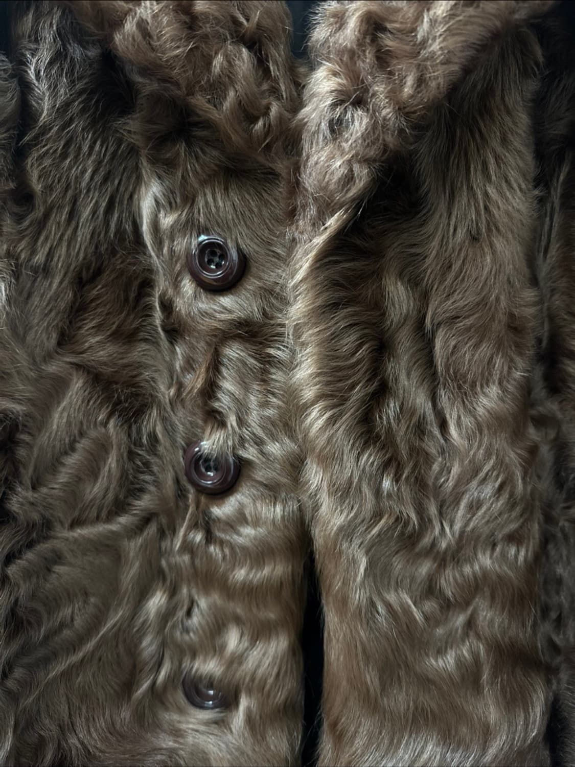 Real Shearling 100% 리얼 양털 롱 코트  상품이미지6