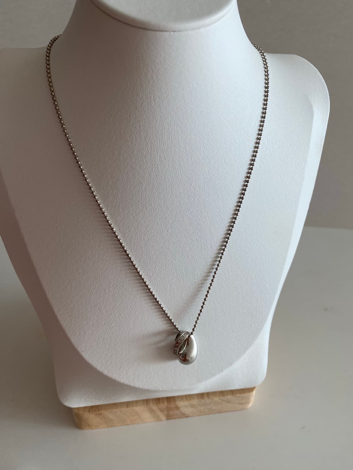 Sv95 실버 물방울 목걸이 빈티지 목걸이 상품이미지9