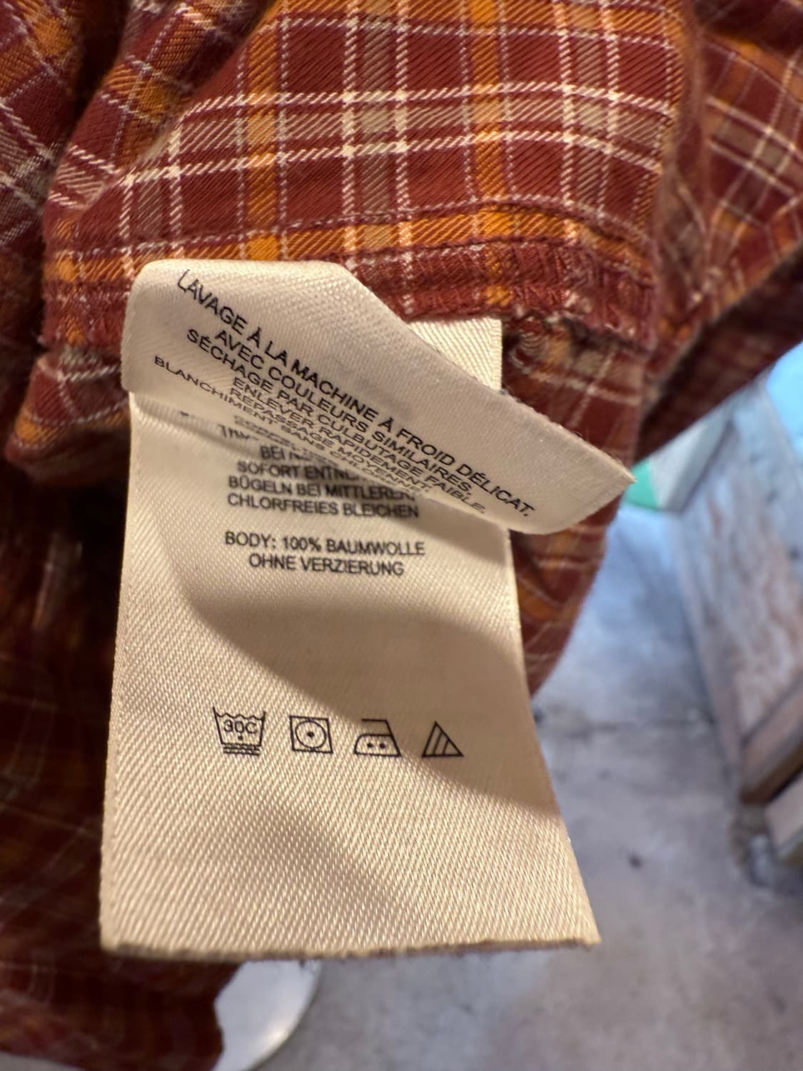 콜롬비아 레드 체크셔츠 상품이미지3