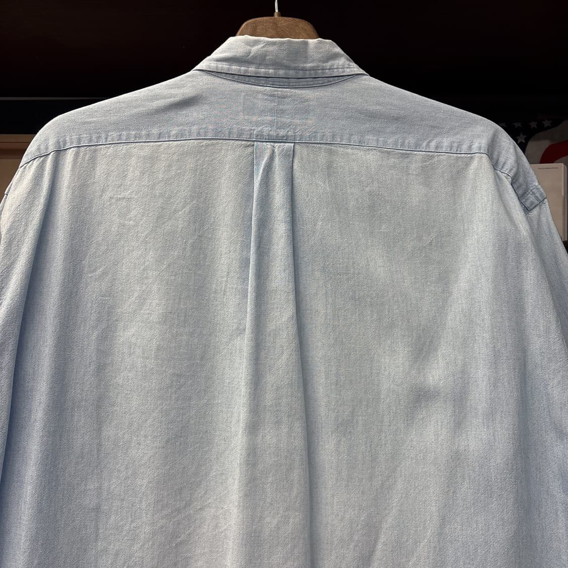 90s 폴로 랄프로렌 빅셔츠 라인 워크포켓 샴브레이셔츠 N1012 상품이미지6