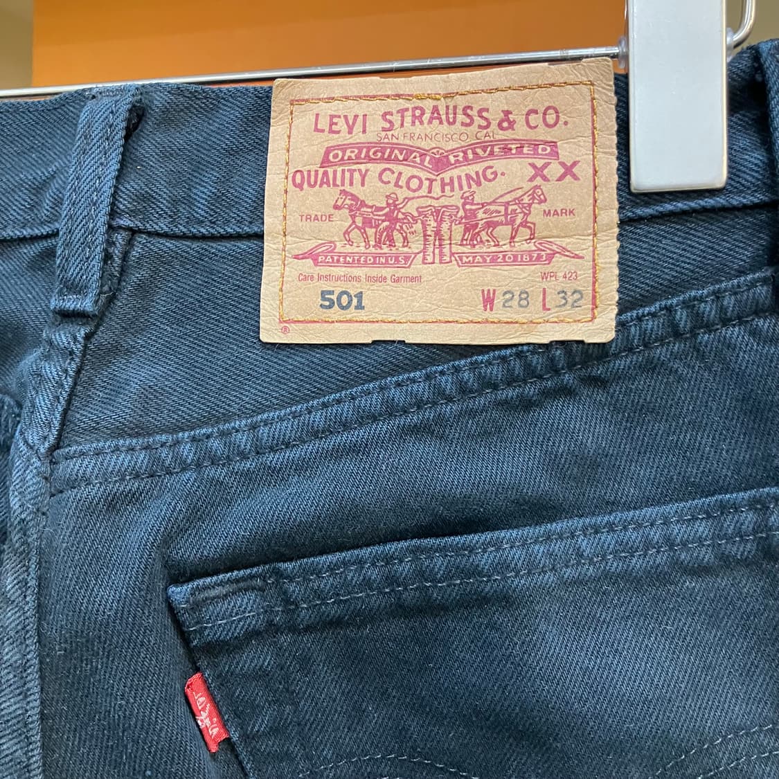 90’s 리바이스 501 블랙 데님 팬츠 28 상품이미지2