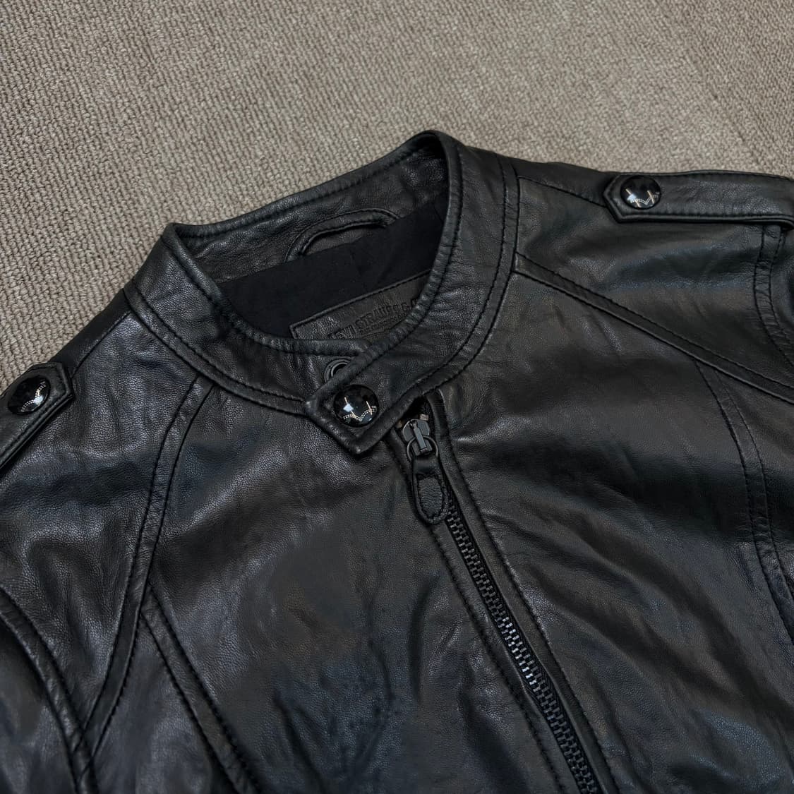 levis 리바이스 우먼스 레더 자켓 m 상품이미지2