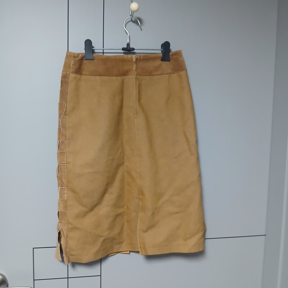 스웨이드 태슬 빈티지 스커트 브라운 (안감있음) 상품이미지5