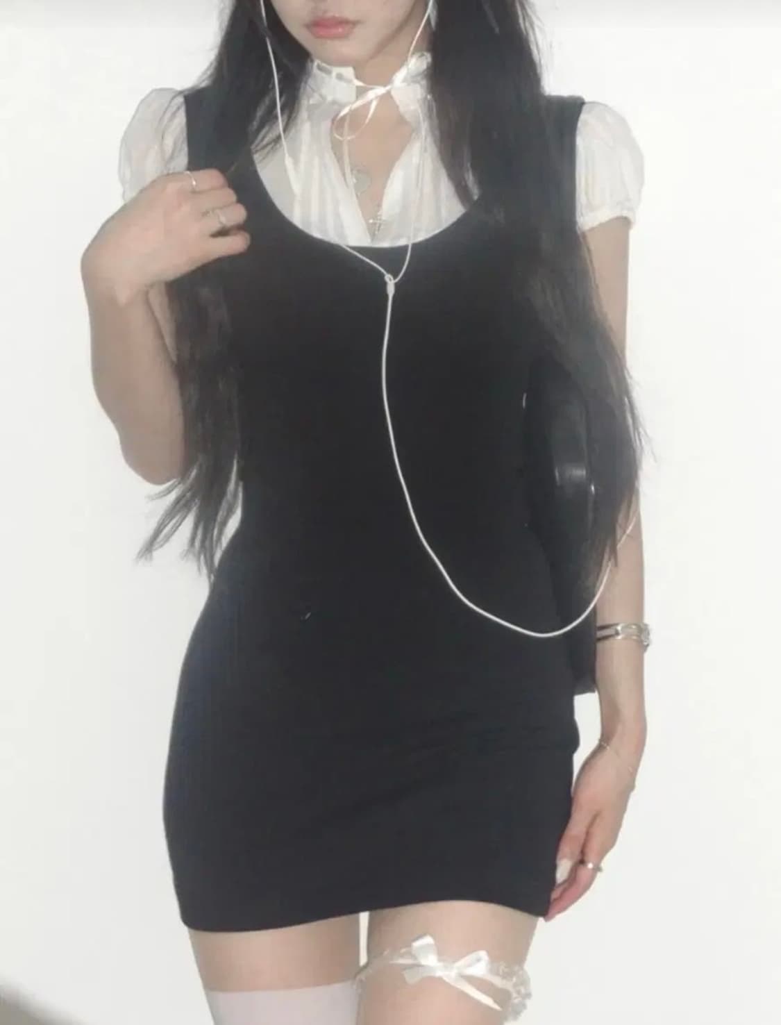 미개봉 엔젤넘버555 엔넘파 이터널 걸후드 원피스 드레스 상품이미지1