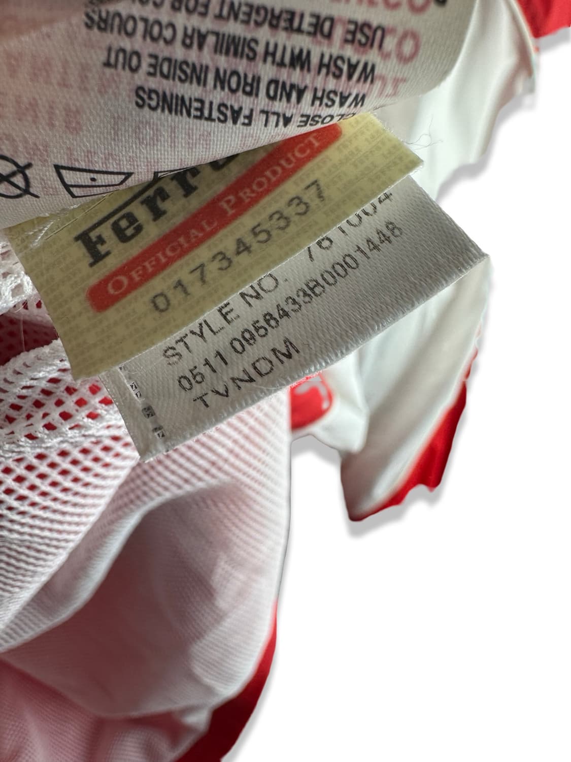 페라리X퓨마 레이싱 레드 바람막이2626 상품이미지5