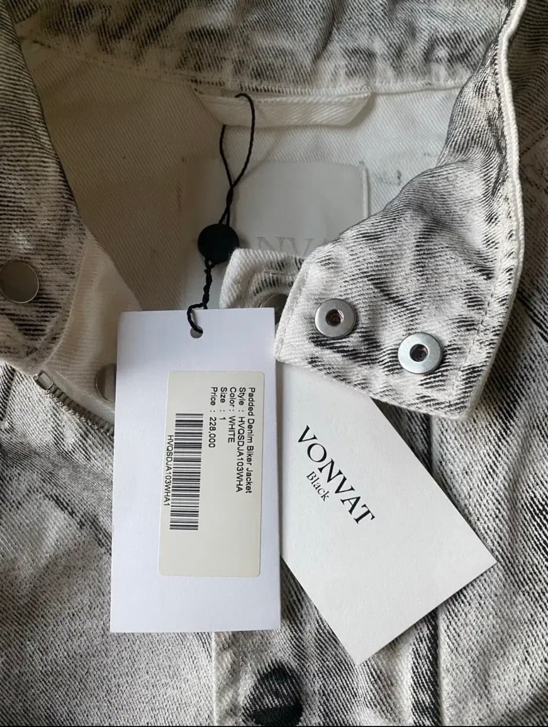 본바트 워싱 데님 자켓 1사이즈(새상품) 상품이미지2