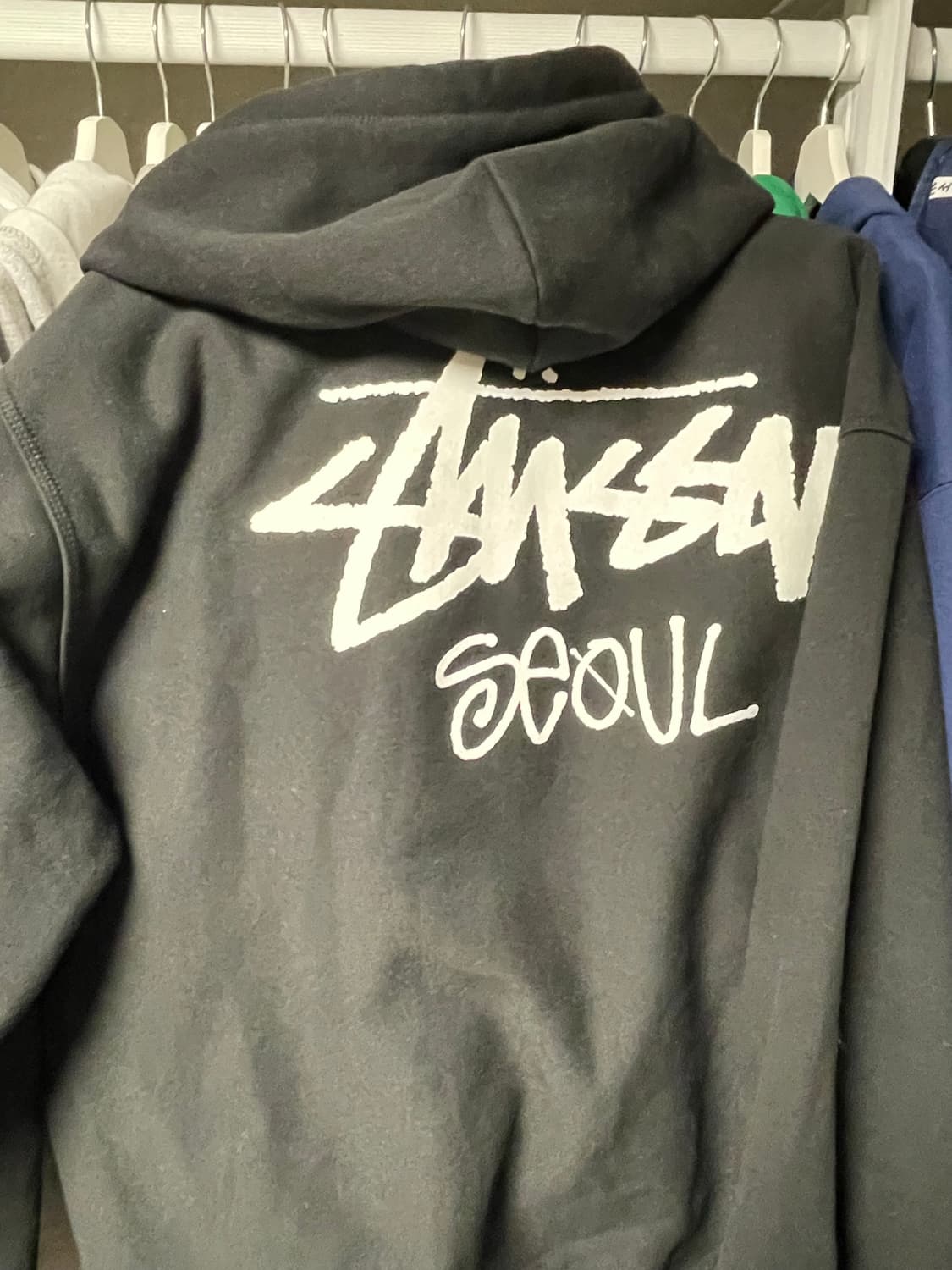 (XXL) 스투시 검정 서울 후드집업  제품(XL)랑 교환합니다 상품이미지2