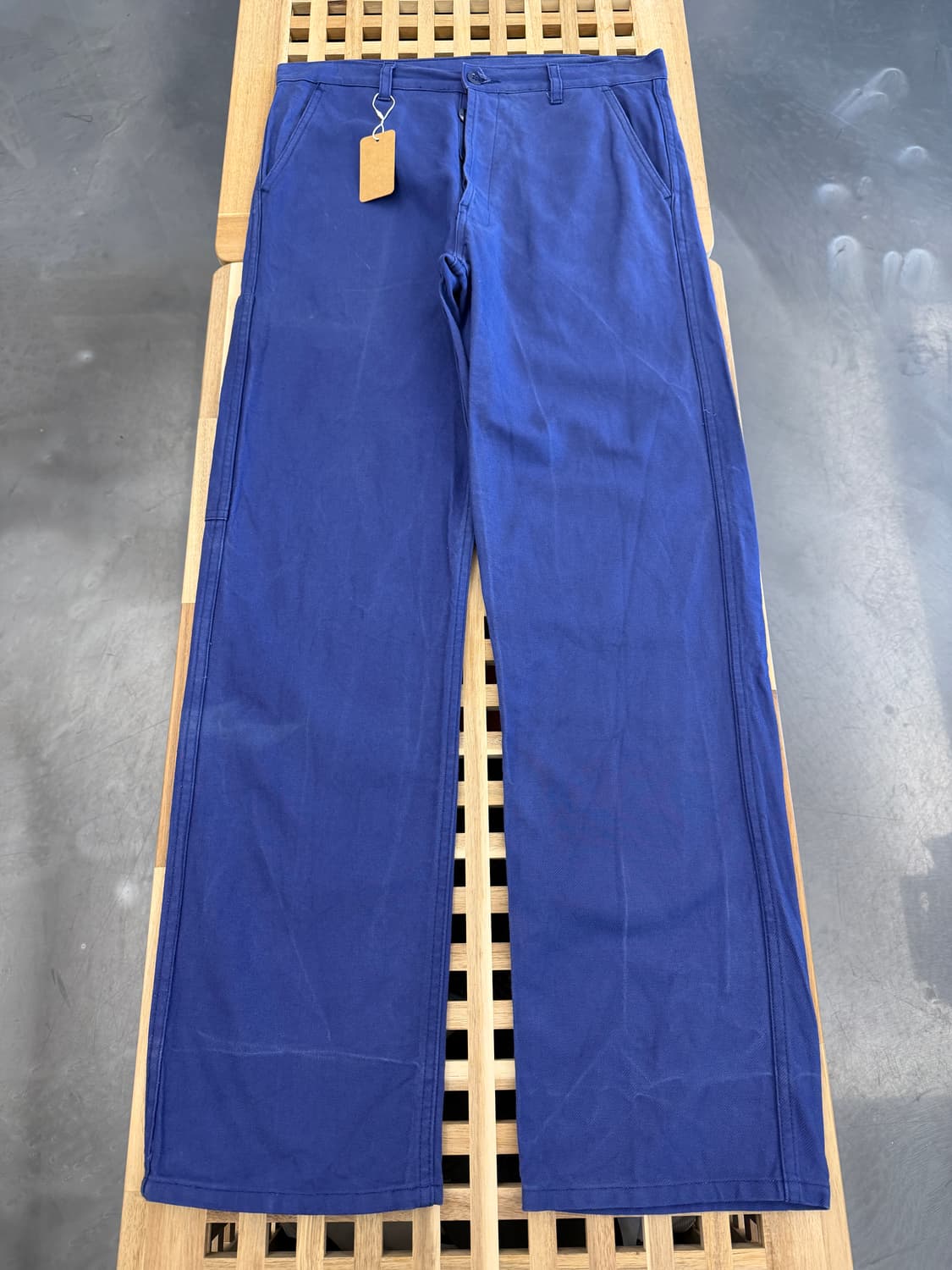 WASHED OLD VINTAGE PURPLE NAVY 프렌치워크팬츠 상품이미지1