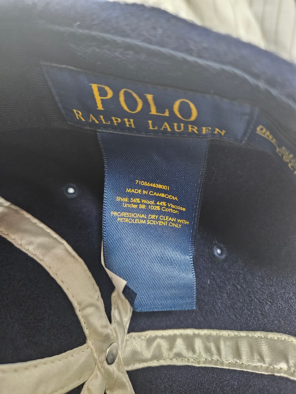 폴로 랄프로렌 네이비 볼캡 FOOTBALL 자수 모자 상품이미지4