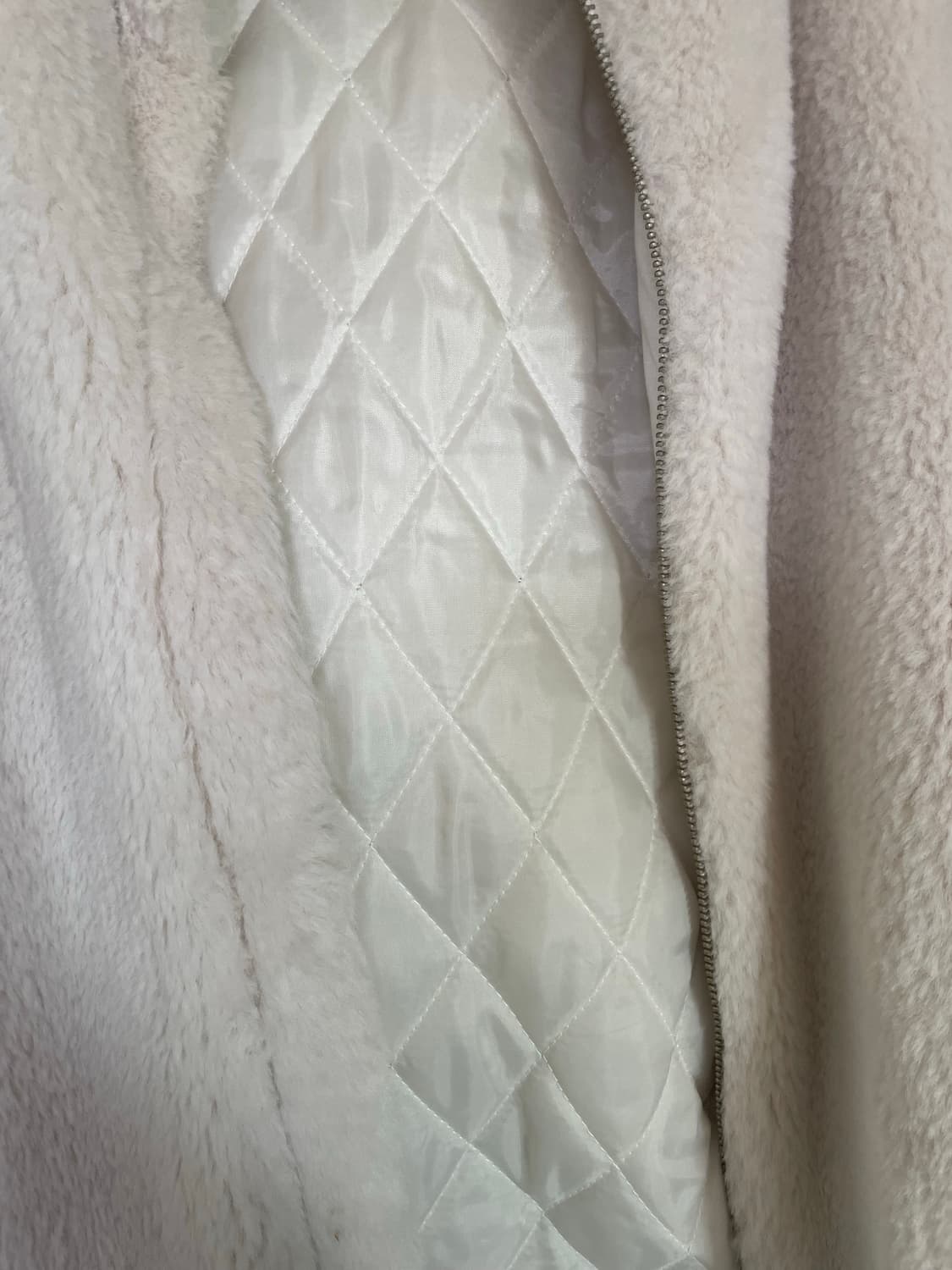  eco-fur quilted jacket 상품이미지5