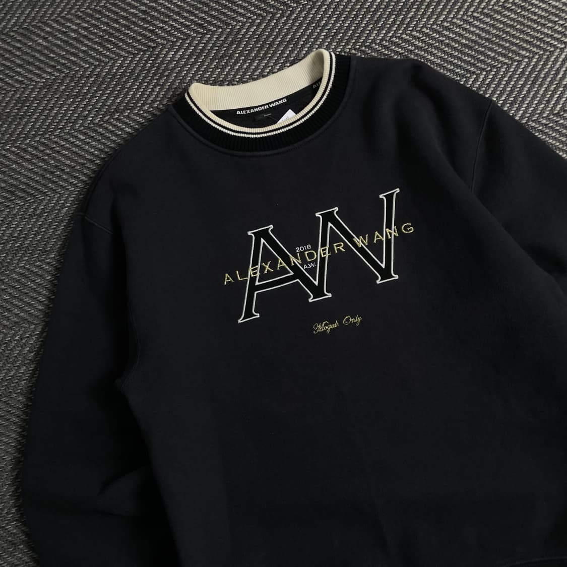 알렉산더 왕 빅로고 크루넥 스웻 셔츠o 3748 상품이미지3